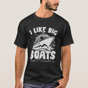 T-shirt Bateau de croisière Vacances Drôle J'aime les gros