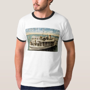 T-shirt Bateau de fond en verre, Avalon, île de Catalina,