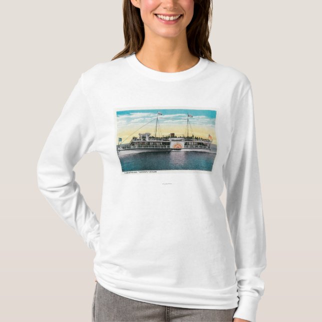T-shirt Bateau de fond en verre, empereur, Avalon (Devant)