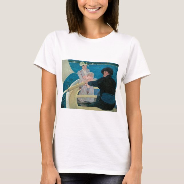 T-shirt Bateau de Mary Cassatt, Art Vintage (Devant)