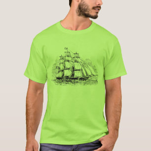 T-shirt Bateau de navigation vintage