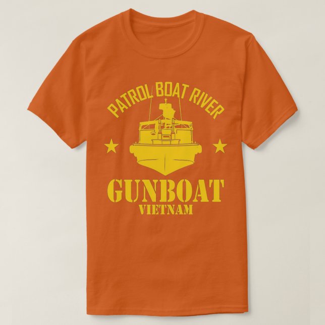T-shirt Bateau de patrouille du Vietnam PBR - Bateau à can (Design devant)