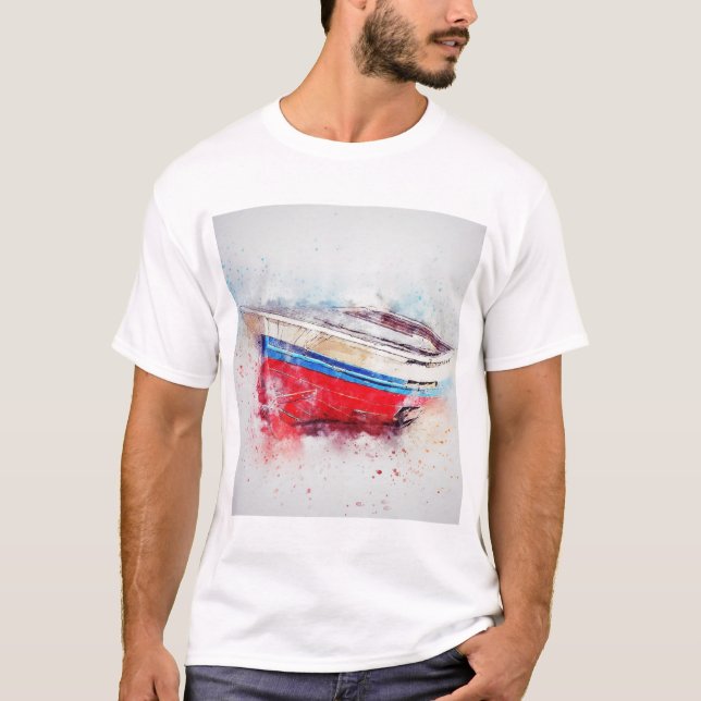 T-shirt bateau de pêche (Devant)