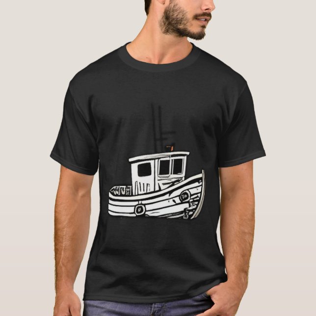 T-shirt Bateau de pêche (Devant)