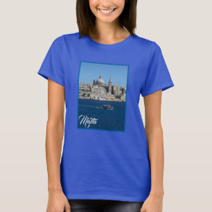 T-shirt Bateau de pêche à la traîne à La Valette Port Malt