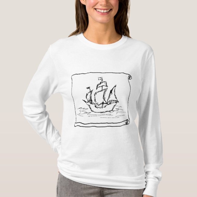 T-shirt Bateau de pirate (Devant)