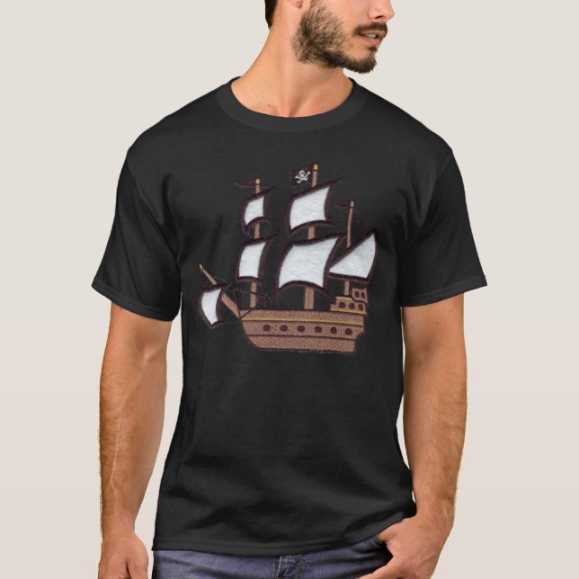 T-shirt Bateau de pirate (Devant)