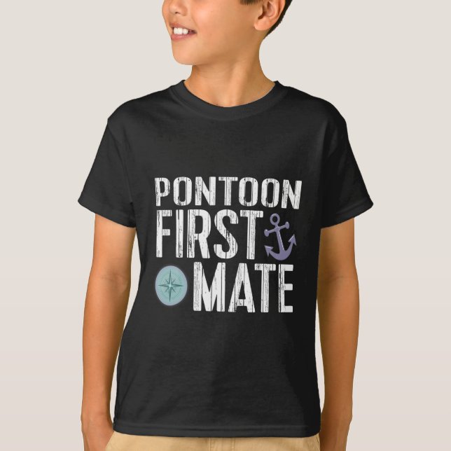 T-shirt Bateau de plaisance Ponton Second capitaine Ancre (Devant)
