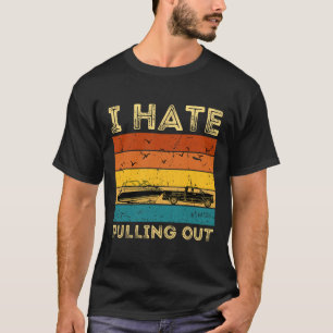 T-shirt Bateau de plaisance Propriétaire Rétro Je déteste