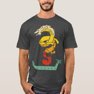 T-shirt Bateau Dragon Paddle Vintage Look 1