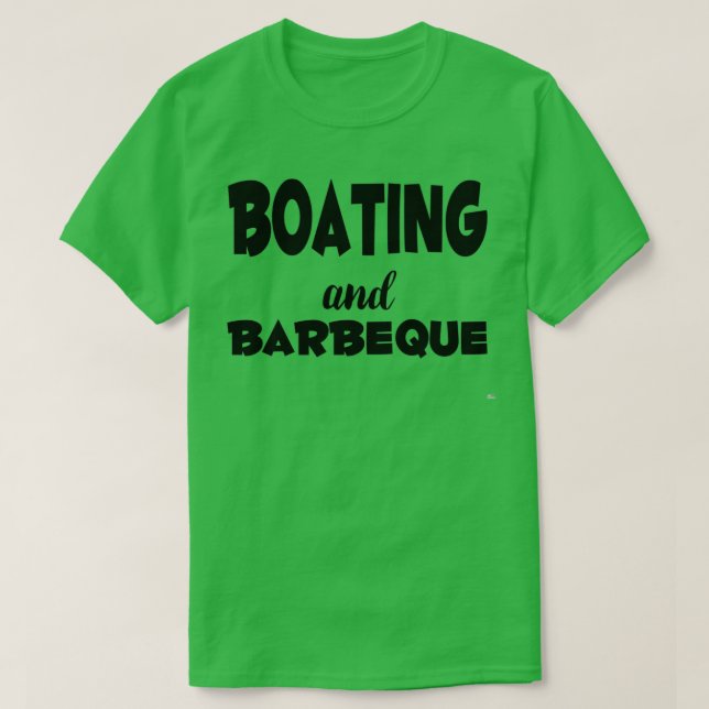 T-shirt Bateau et barbecue (Design devant)