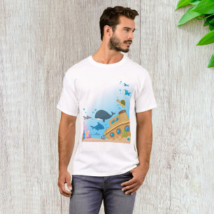 T-shirt Bateau Et Poisson Ensoleillés