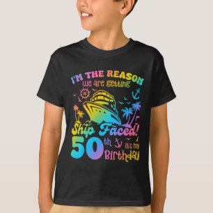 T-shirt Bateau face à mon 50e anniversaire Croisière Batea