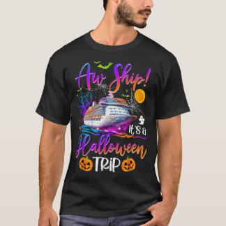 T-shirt Bateau Halloween Trip Famille Croisière croisière