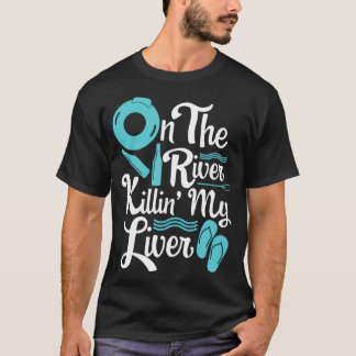 T-shirt Bateau Jour Tubing Voyage Camping Sur La Rivière K