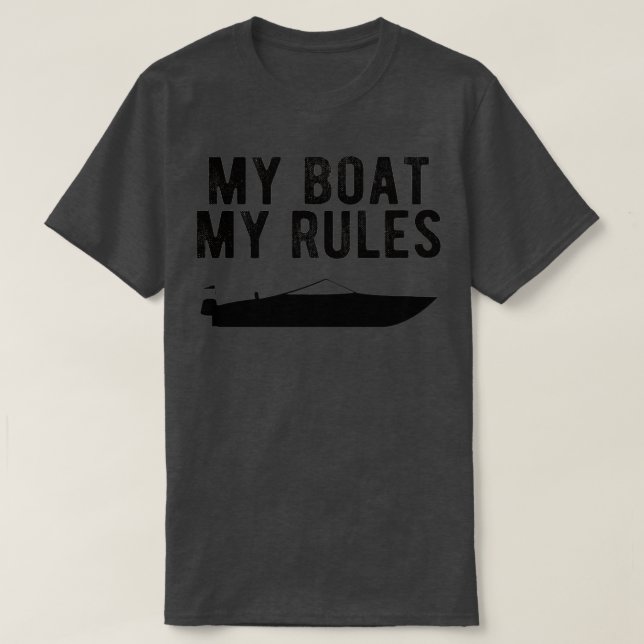 T-shirt BATEAU Mon bateau mes règles 13 (Design devant)