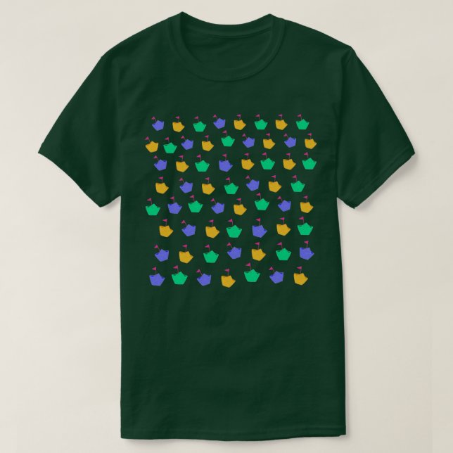 T-shirt bateau origami (Design devant)