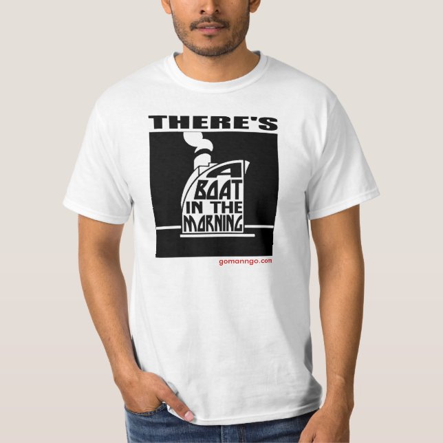 T-shirt Bateau pendant le matin (Devant)