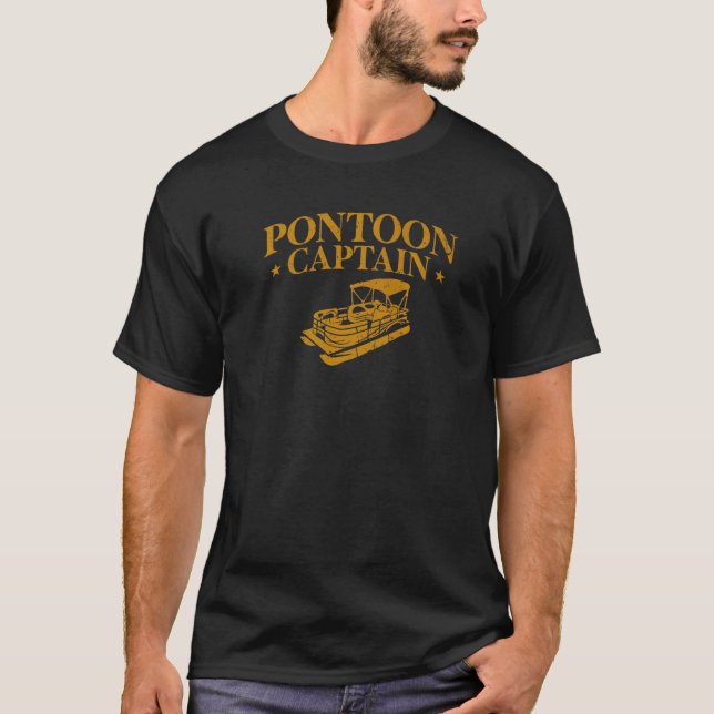 T-shirt Bateau Pontoon Capitaine Lac Pontoon Capitaine (Devant)