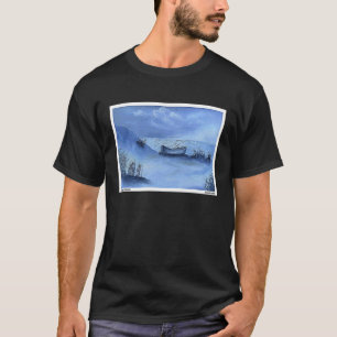 T-shirt Bateau sur le rivage Plage Nature Paysage Océan