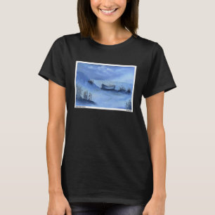 T-shirt Bateau sur le rivage Plage Nature Paysage Océan