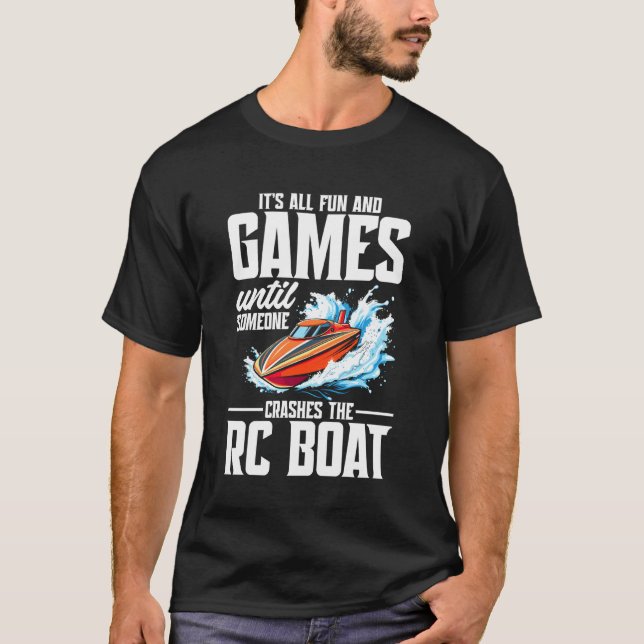 T-shirt Bateau Télécommandé Croisière Modèle Tout Fun RC B (Devant)