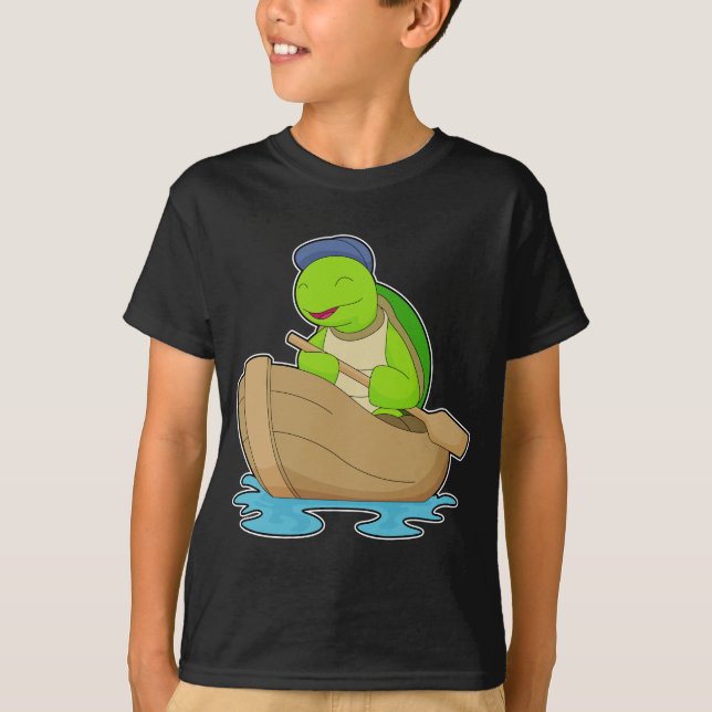T-shirt Bateau Tortue Pagaie (Devant)