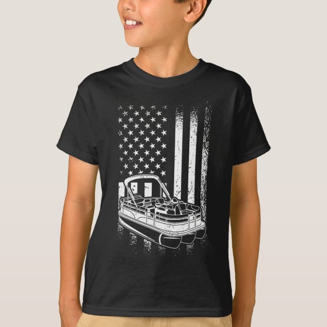 T-shirt Bateau Tritoon - American Tritoon Captain (Devant)