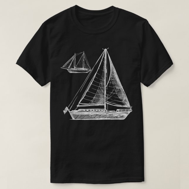 T-shirt Bateau Vieux Océan Lover  (Design devant)