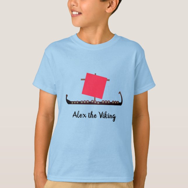 T-shirt Bateau viking (Devant)