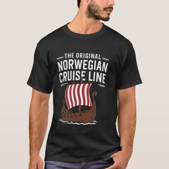 T-shirt Bateau viking Original Norwegian Cruise Line (Devant)