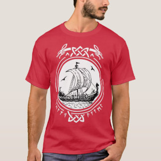 T-shirt Bateau Viking Runes Wikinger Vikings