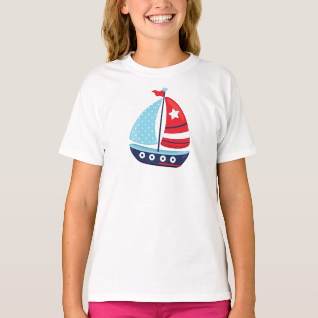 T-shirt Bateau, Voile, Voile, Voile, Bateau, Bateau, Batea (Devant)