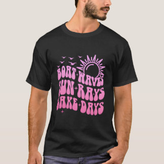 T-shirt Bateau Waves Sun Rays Lake Days Ponton Capitaine B