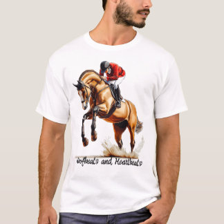 T-shirt Bateaux à toit et battements de coeur. Jockey Raci