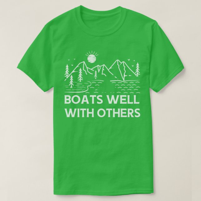 T-shirt Bateaux Bien Avec D'Autres Swinger Bateaux (Design devant)