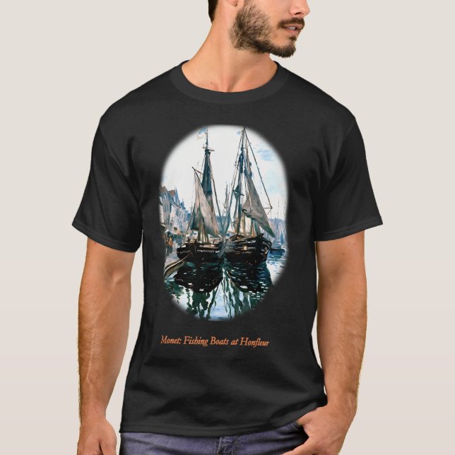 T-shirt Bateaux de pêche à Honfleur (Devant)