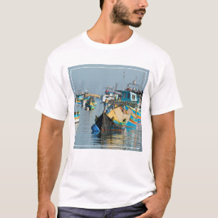 T-shirt Bateaux de pêche maltais Marsaxlokk à Malte