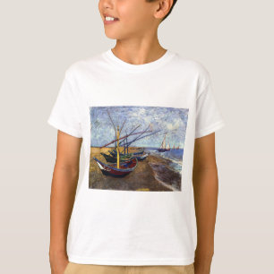 T-shirt Bateaux de pêche sur la plage