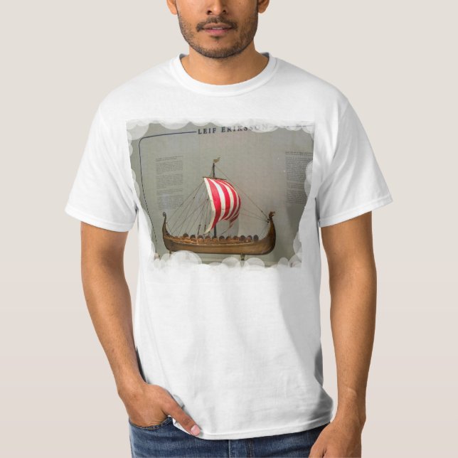 T-shirt Bateaux des explorateurs, Leif Erikson (Devant)