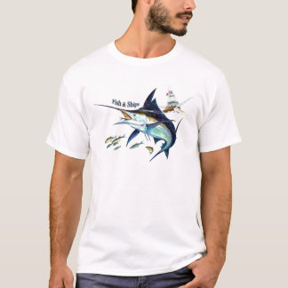 T-shirt bateaux des poissons n