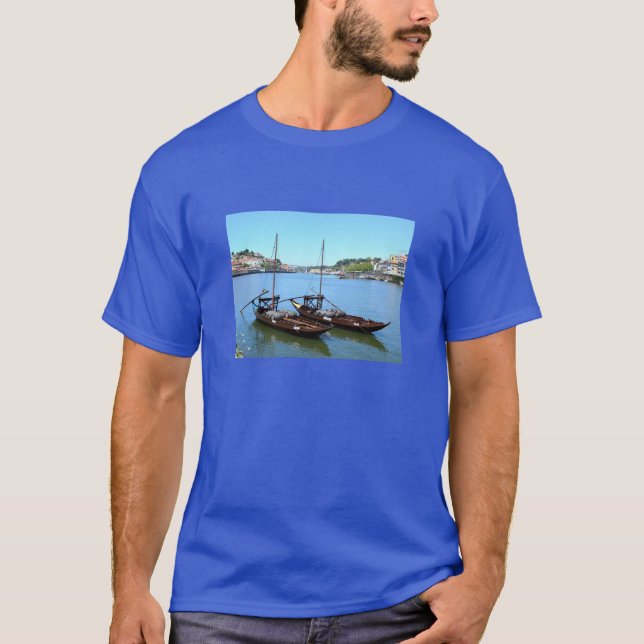 T-shirt Bateaux fluviaux à Porto (Devant)