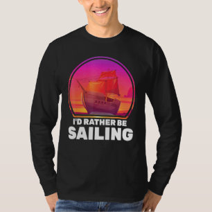 T-shirt Bateaux J'Ai Plutôt Voile Navires Vacation Capitai