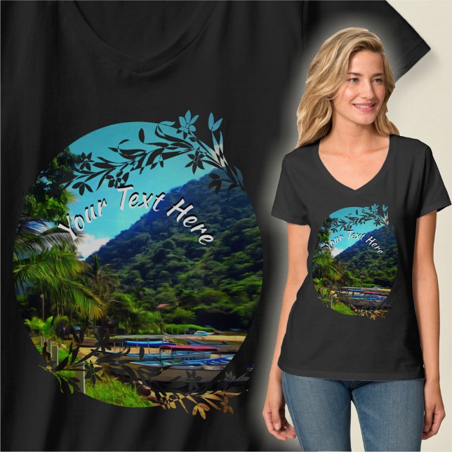 T-shirt Bateaux Mismaloya sur la rivière 0350 (Créateur téléchargé)