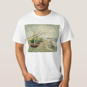 T-shirt Bateaux sur la plage de Saintes-Maries