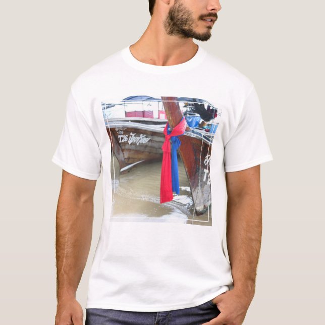 T-shirt Bateaux sur les îles de phi de phi de la plage |, (Devant)