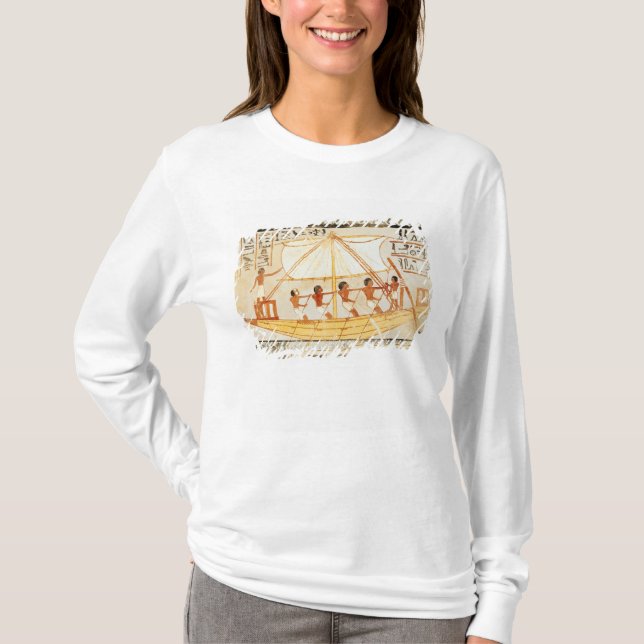 T-shirt Bateliers sur le Nil, de la tombe de Sennefe (Devant)