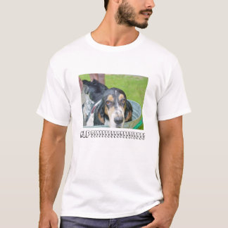 T-shirt Bath de chien de basset-hound