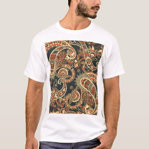 T-shirt Batik Paisley : Motif Vintage sans couture.