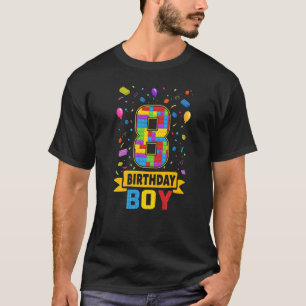 T-shirt Bâtiment 8 Ans Bâtiments 8e Anniversaire Garçon Ma